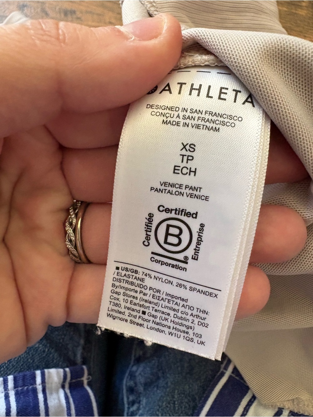 Athleta Venice Flare Pant Beige XS - Picture 5 of 7